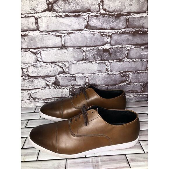 Allen Edmonds Park Avenue Brown leather Oxford Dress Sneakers Men Sz 13D US/46EU main image 4